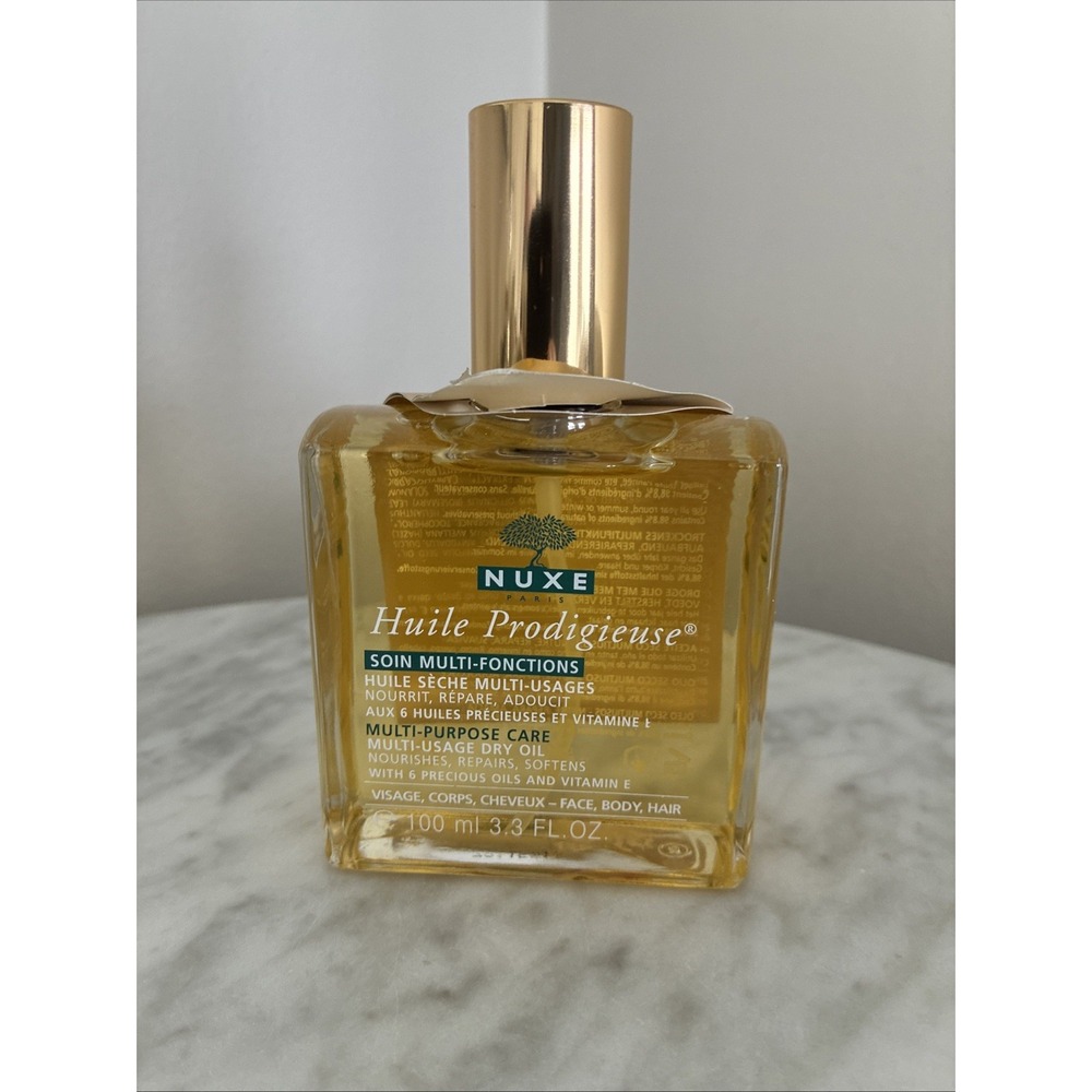 NUXE Huile Prodigieuse Dry Oil Face Body Hair Vegan Botanical Oils 100ml/3.3oz